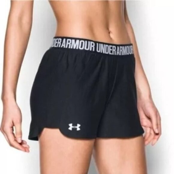 Under Armour Black Running Heat Gear Loose Shorts 1332550 Size M - Picture 1 of 6